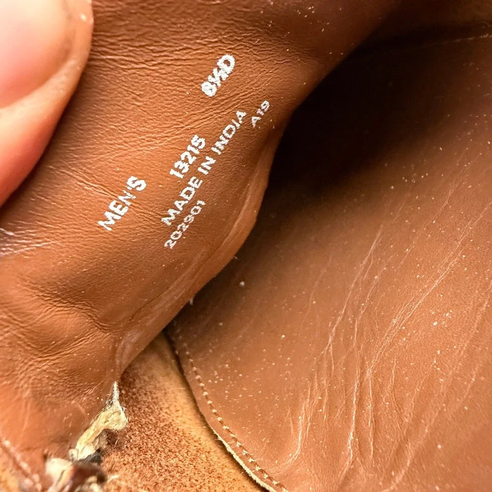 Cole Haan Gunnison Driver Loafers Mens 8.5D Tan Leather Shoes 13215